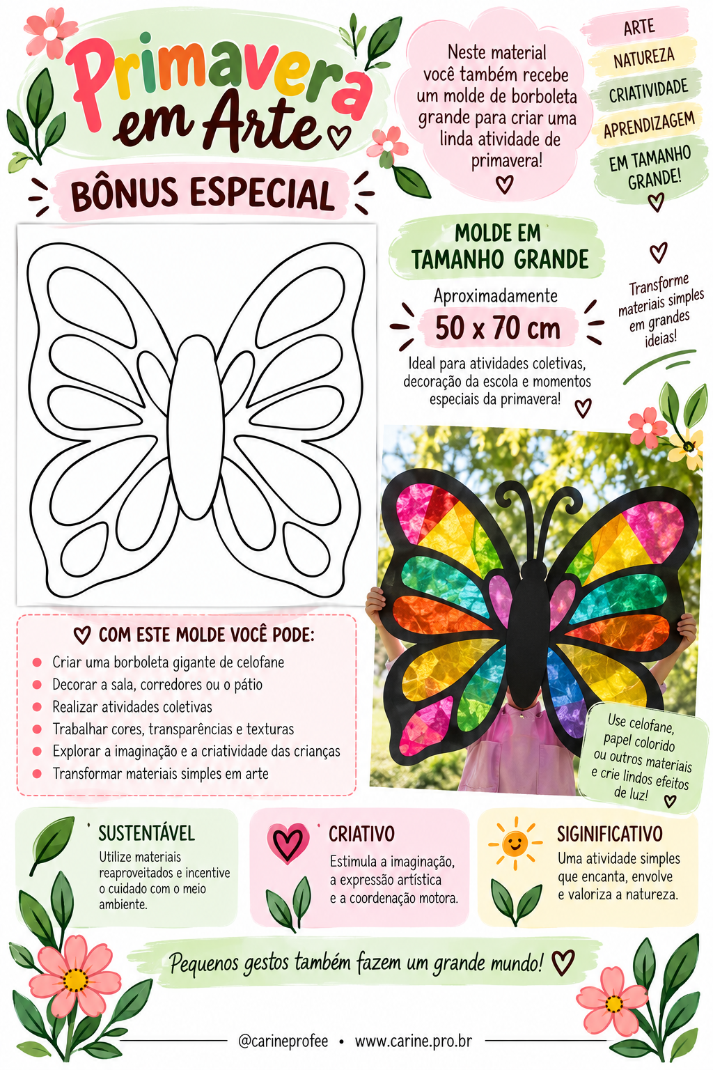 Resultado da borboleta gigante com celofane