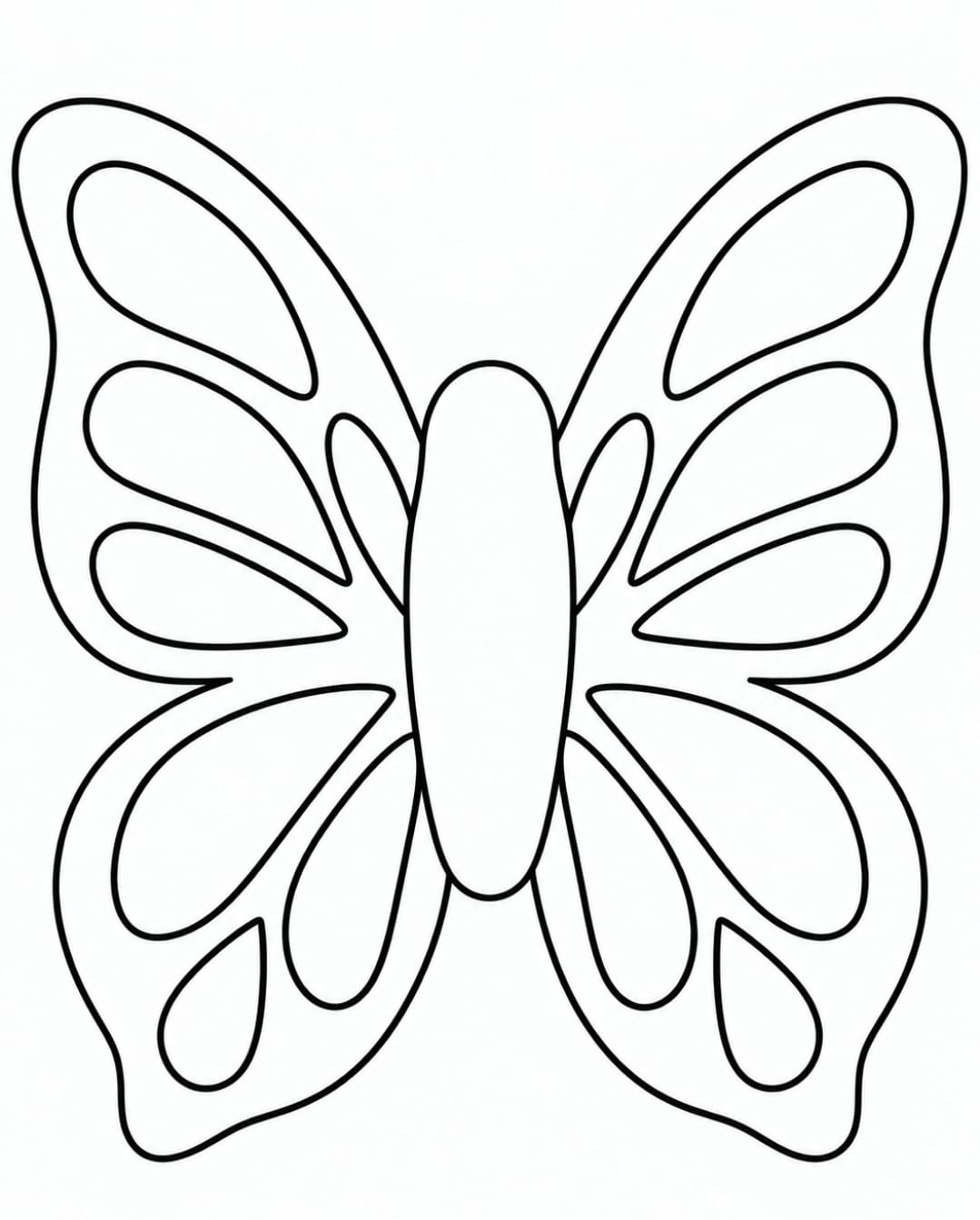 Molde em contorno da borboleta