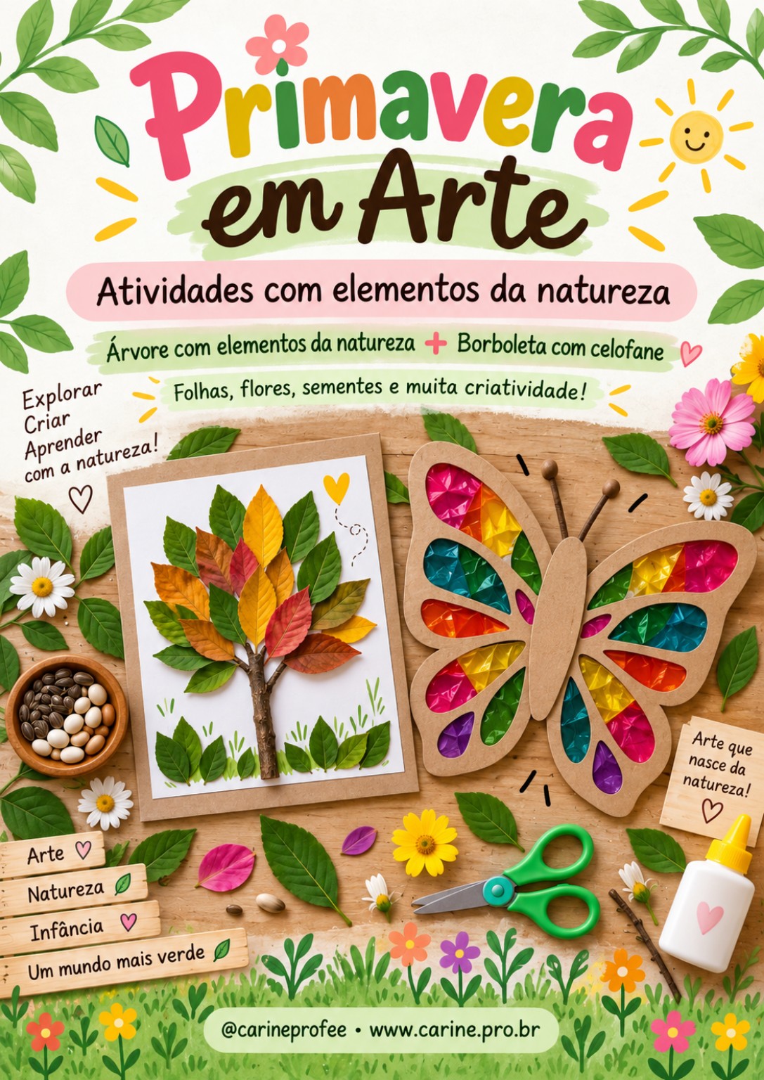 Capa da apostila Primavera em Arte